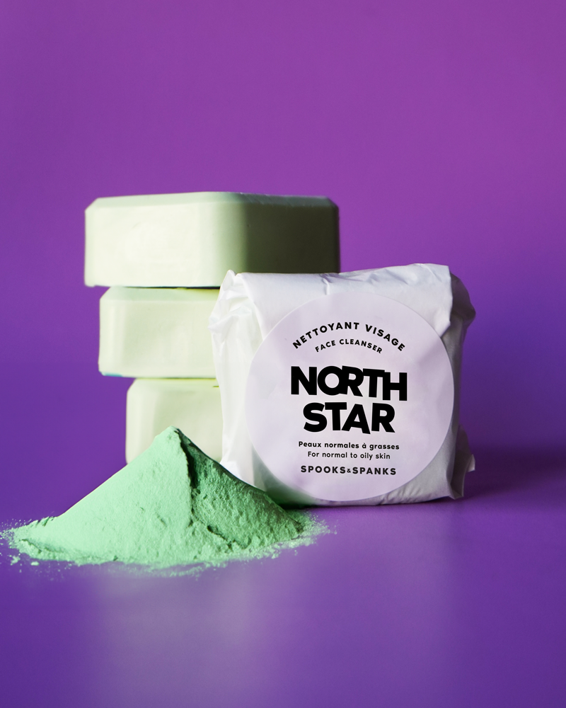 North Star Facial Cleansing Bar - Eucalyptus + Green Clay