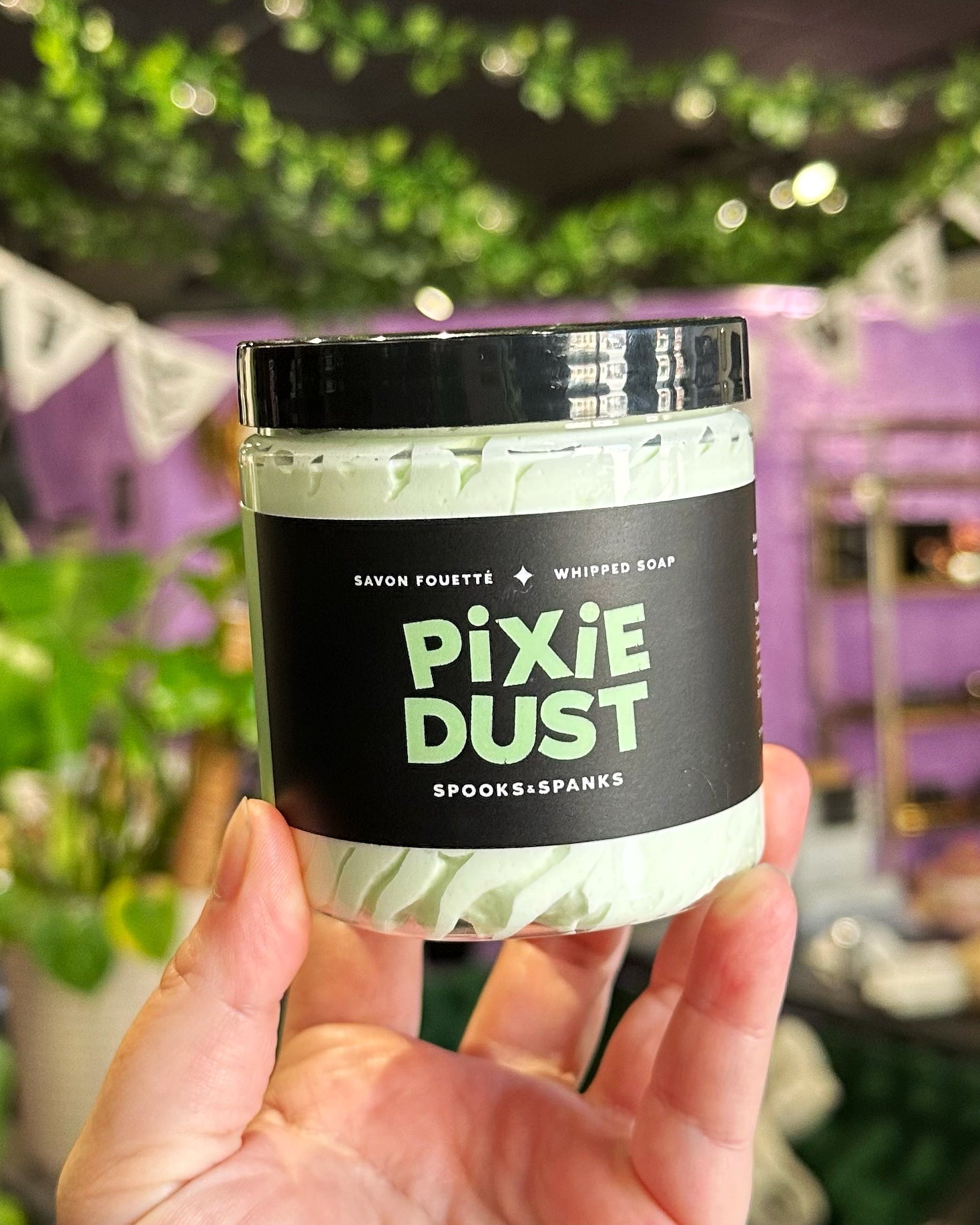 Pixie Dust Whipped Soap - Pistachio + caramel + vanilla bean
