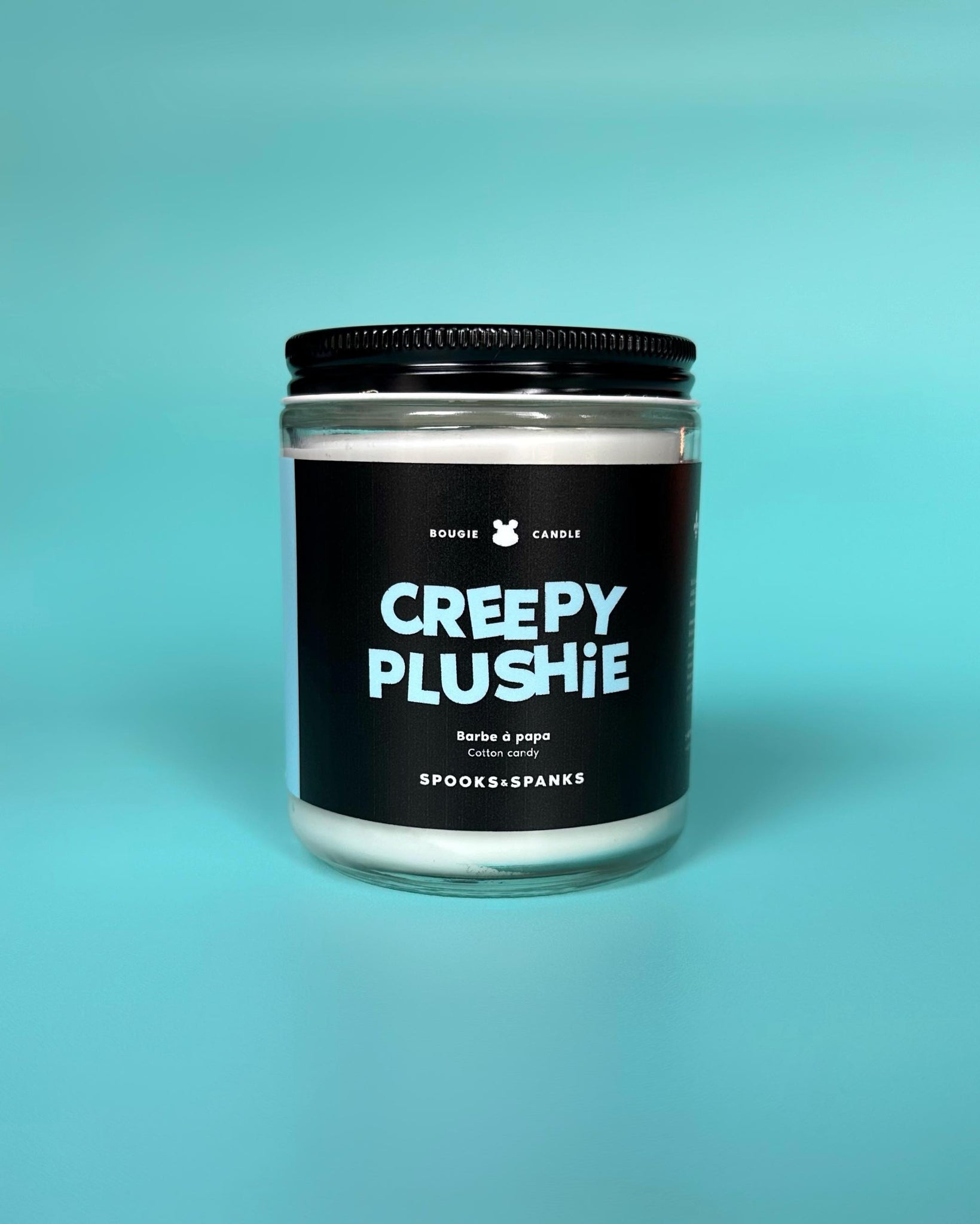 Creepy Plushie Cotton Candy Candle