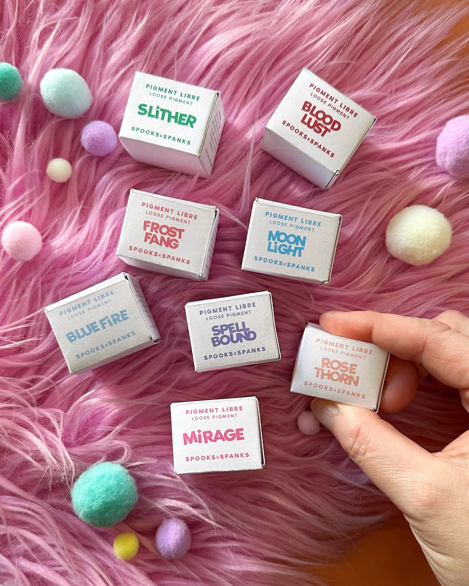 8 loose pigments bundle