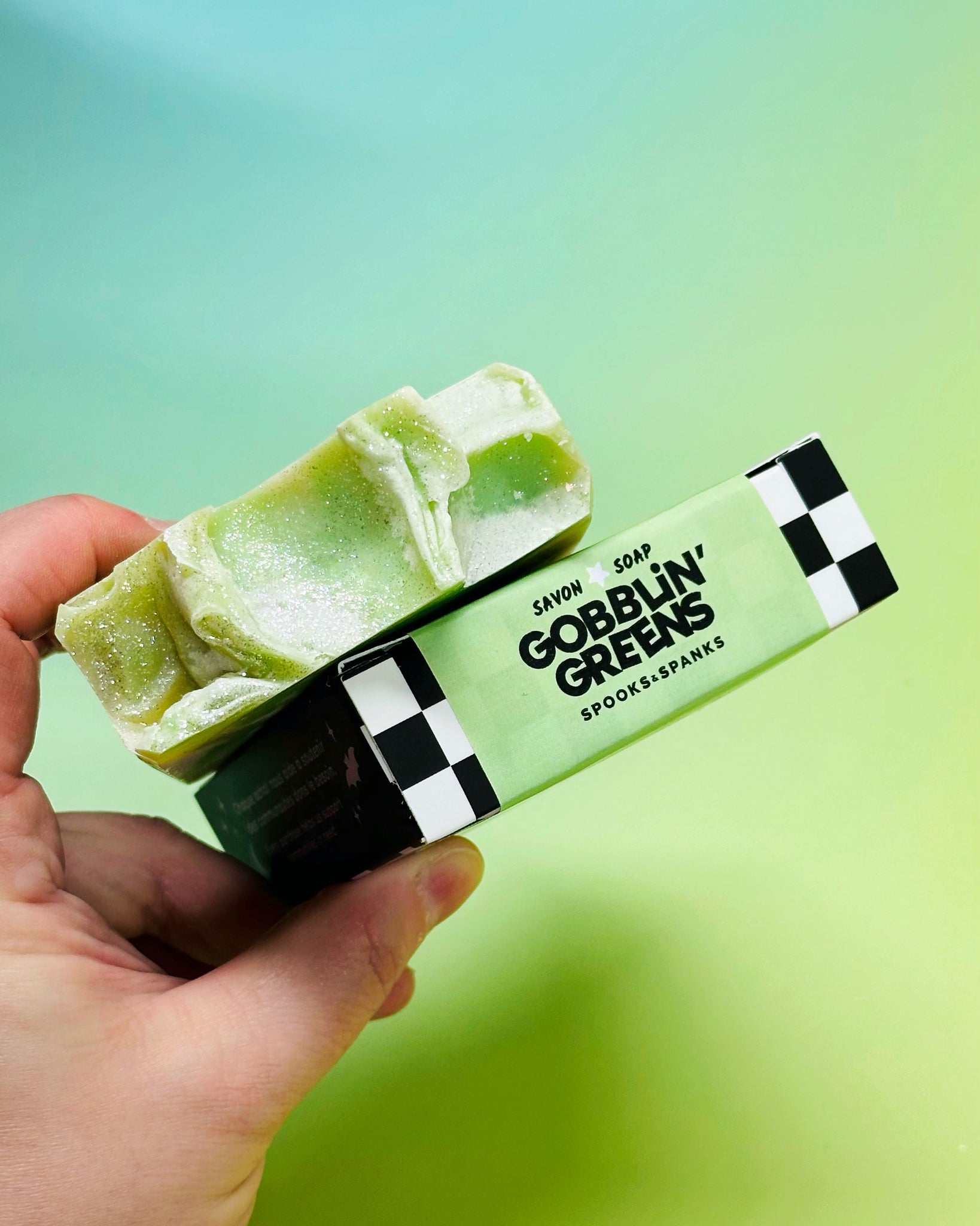 Gobblin' Greens Soap - Real cucumber + lemon + lemongrass