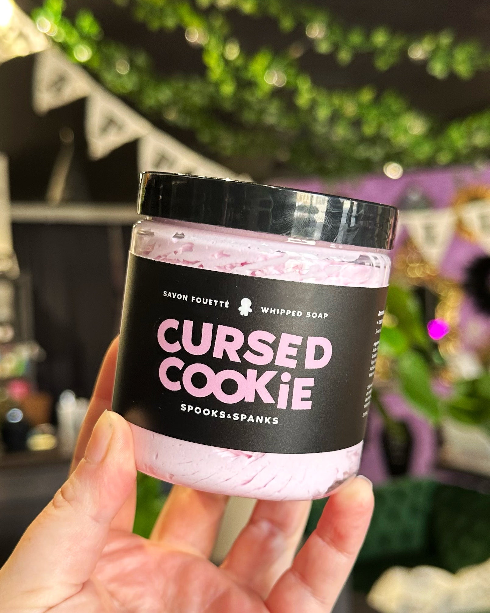 Cursed Cookie Whipped soap - Sweet almond + vanilla + sugarcane