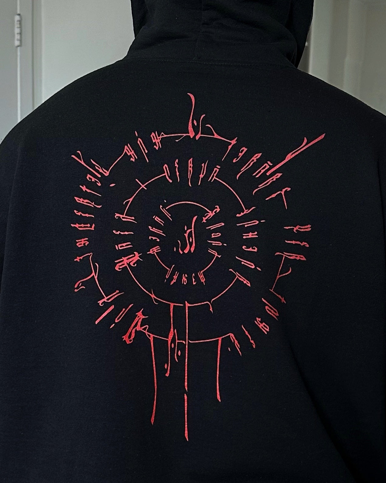 Darling embroidered + printed back hoodie - Made and shipped to order