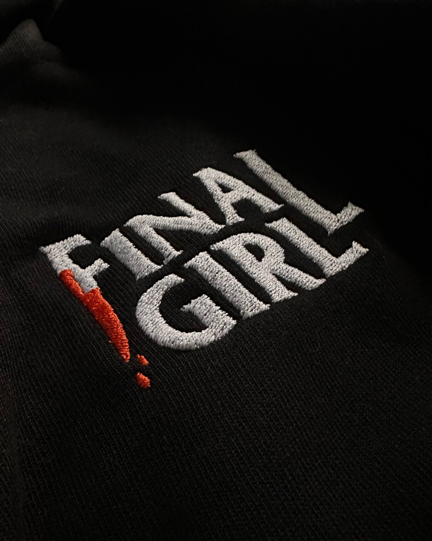 Final Girl embroidered hoodie - Made and shipped to order