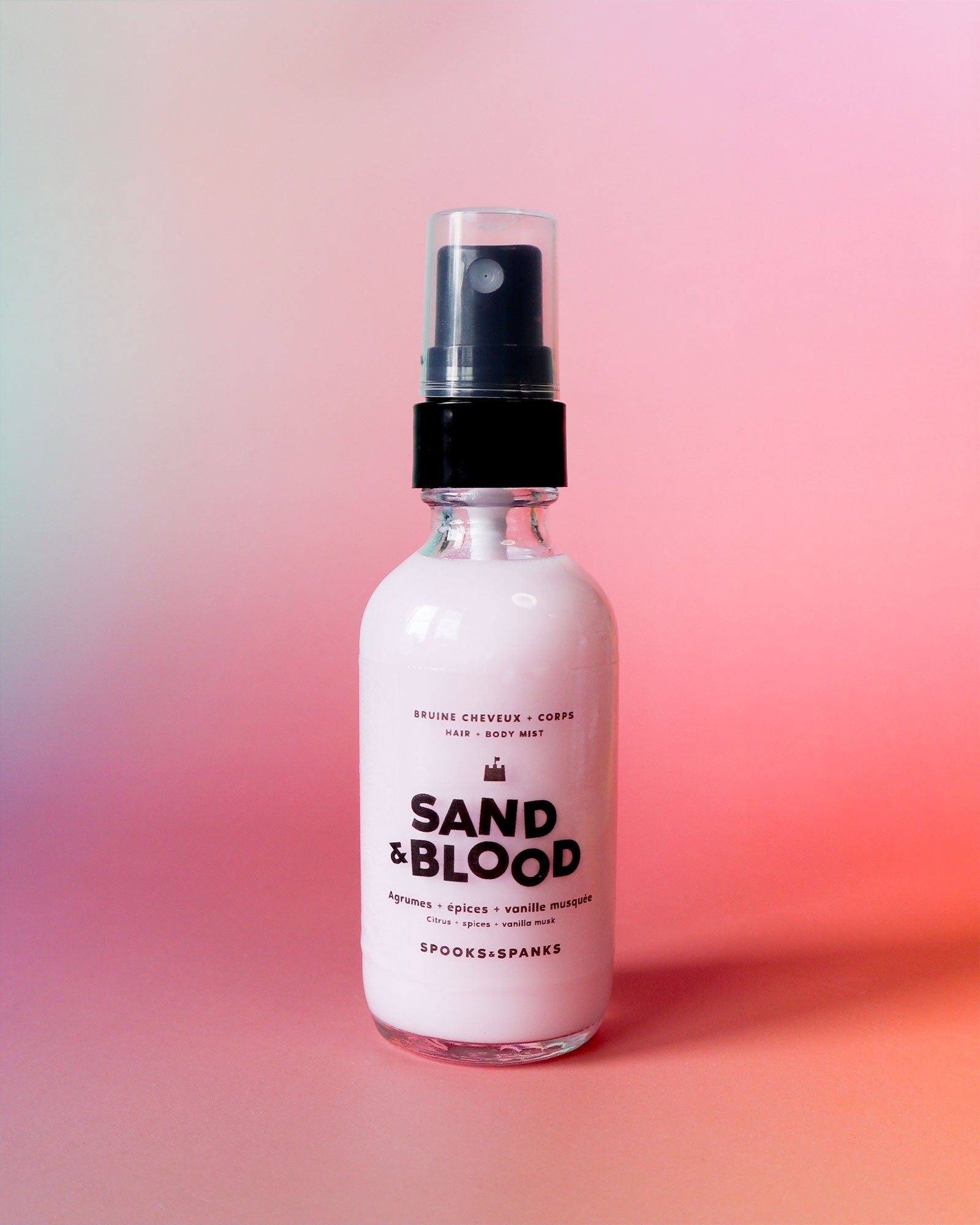 Bruma capilar y corporal Sand &amp; Blood: cítricos, especias y almizcle de vainilla.