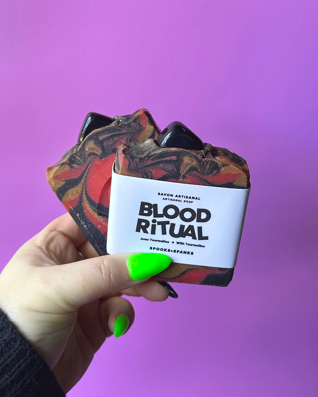Blood Ritual - Tourmaline Amber + Patchouli + Sandalwood + Vanilla Soap Bar