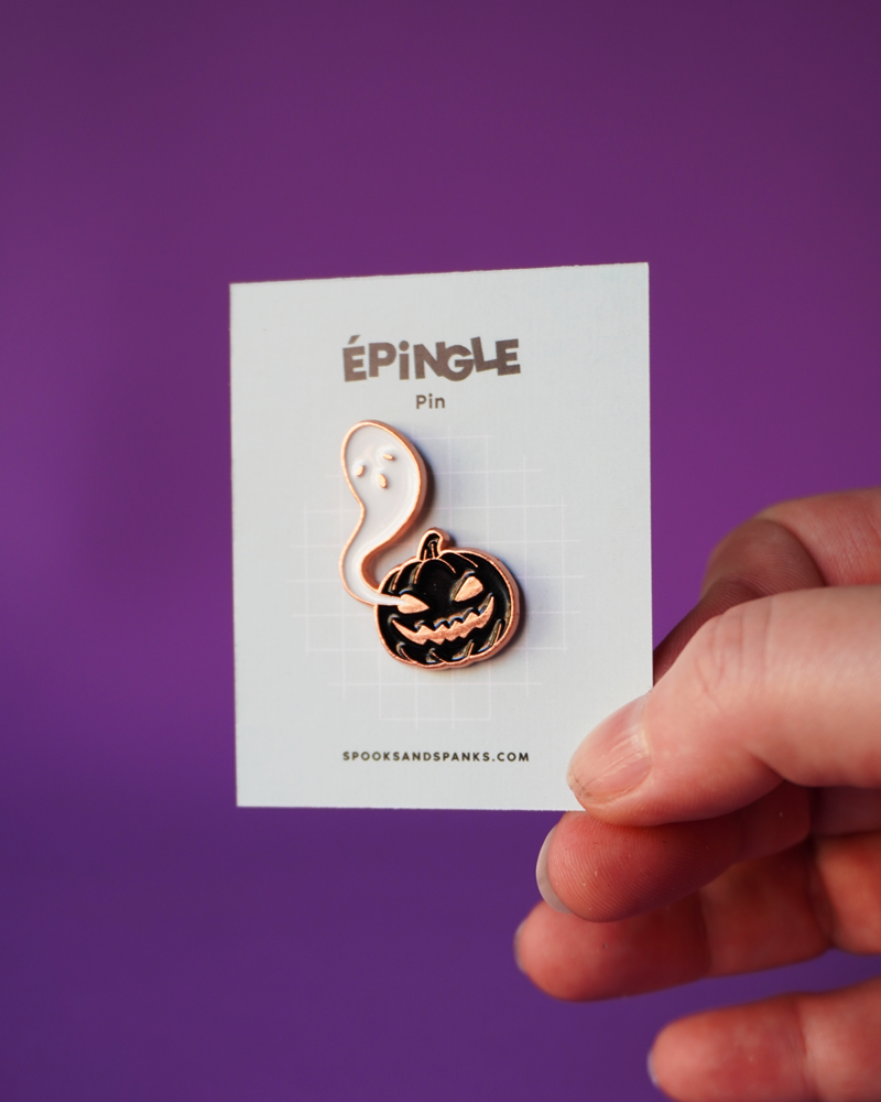Ghostly Pumpkin Pin