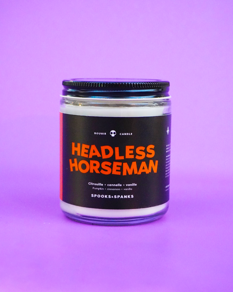 Headless Horseman  Candle - Pumpkin + Cinnamon + Nutmeg + Vanilla