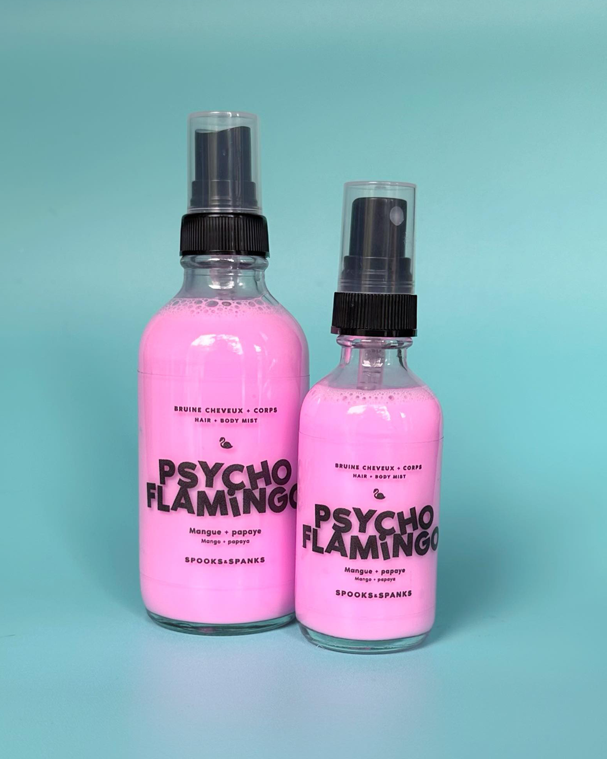 Psycho Flamingo mango + papaya Body and Hair Mist