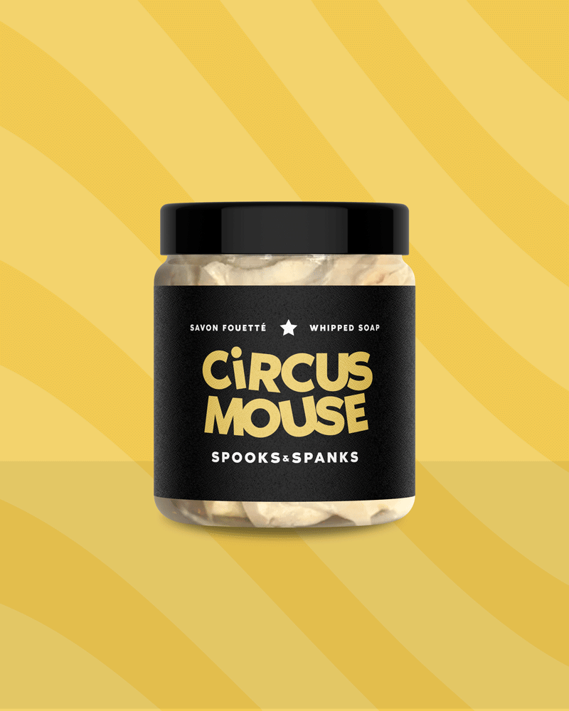 Savon fouetté Circus Mouse - Fleur d'oranger + lime