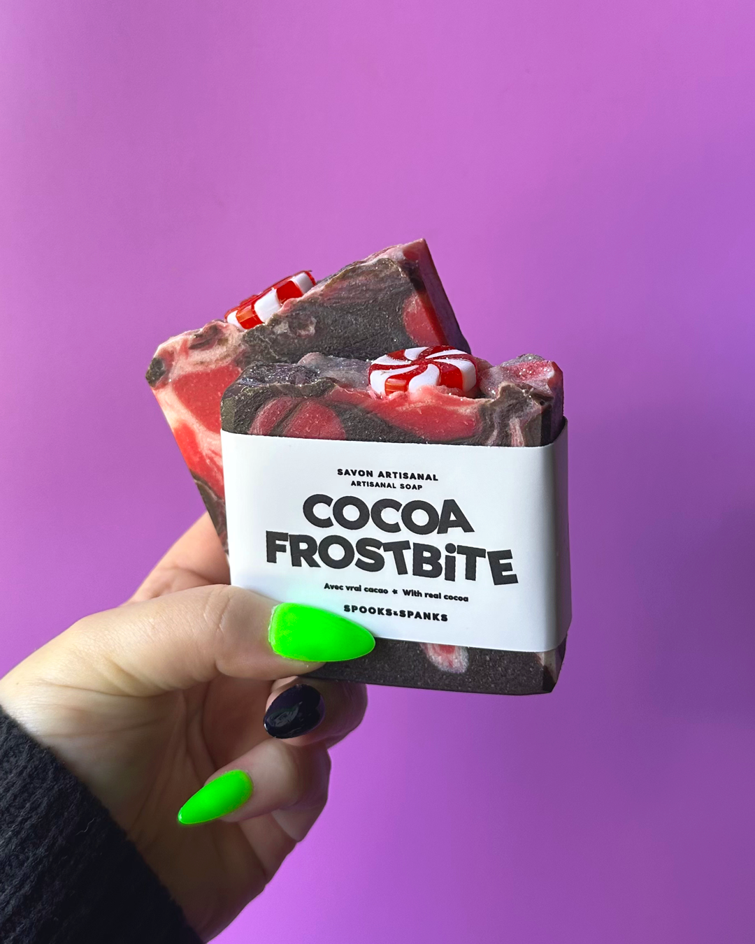 Cocoa Frostbite Soap Bar - Mint + Real Cocoa