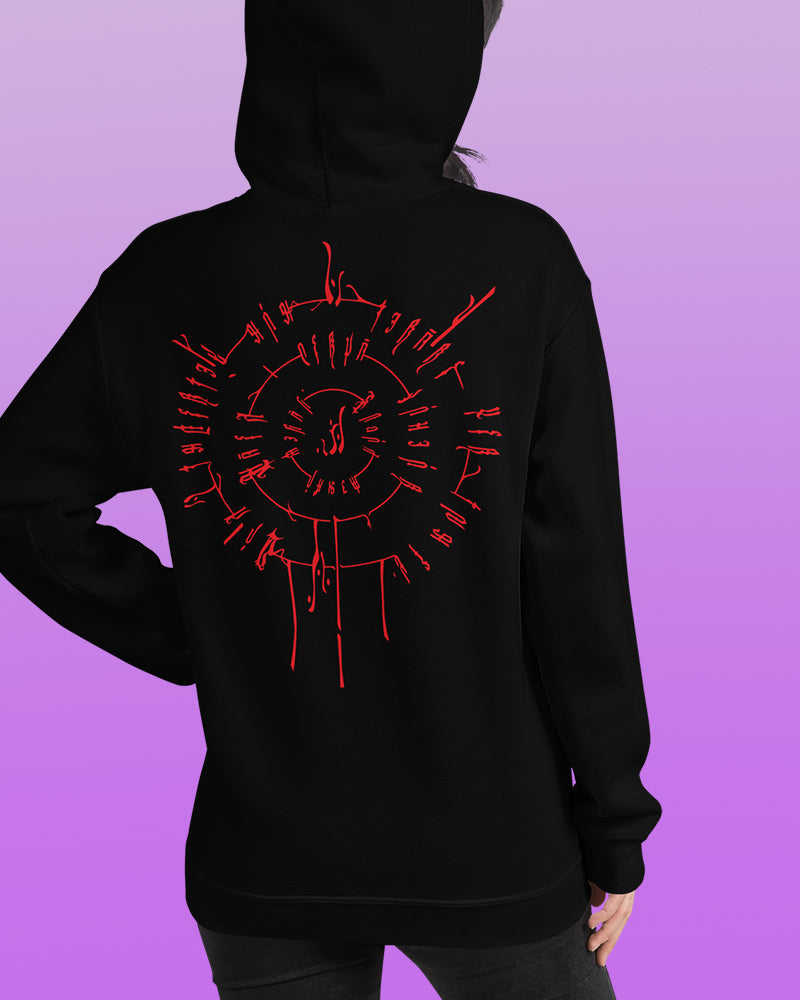 Darling embroidered + printed back hoodie - Made and shipped to order