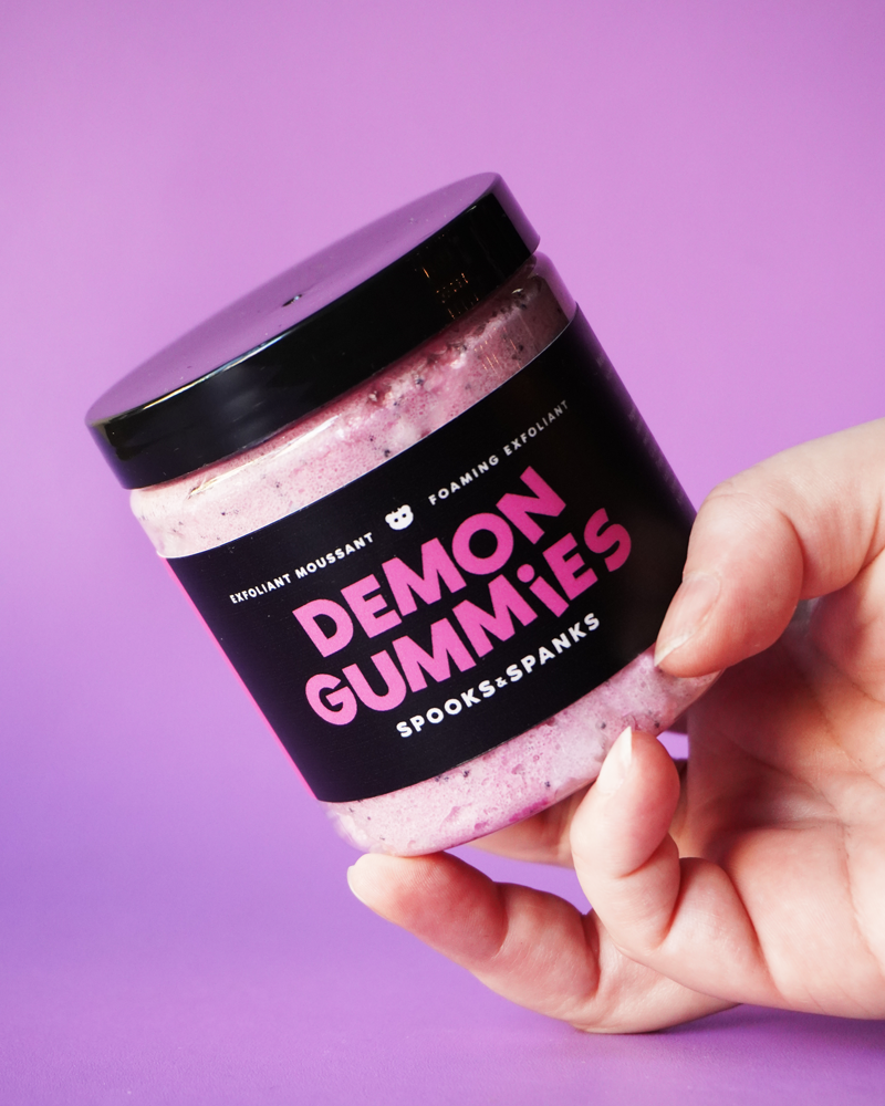 Demon Gummies watermelon + lemon Foaming Scrub