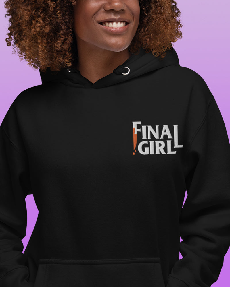 Final Girl embroidered hoodie - Made and shipped to order