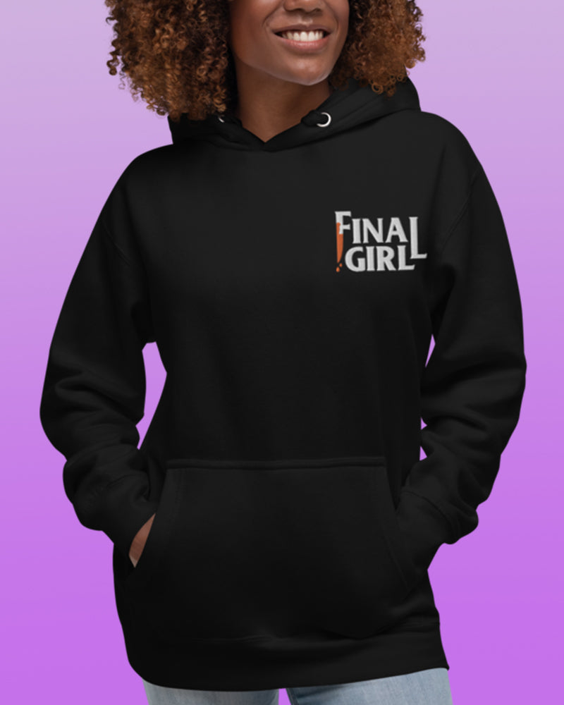 Final Girl embroidered hoodie - Made and shipped to order
