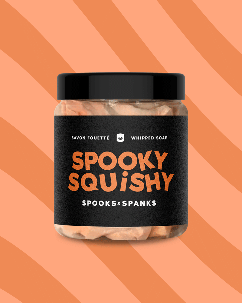 Savon fouetté Spooky Squishy - Citrouille + Vanille + Guimauve 