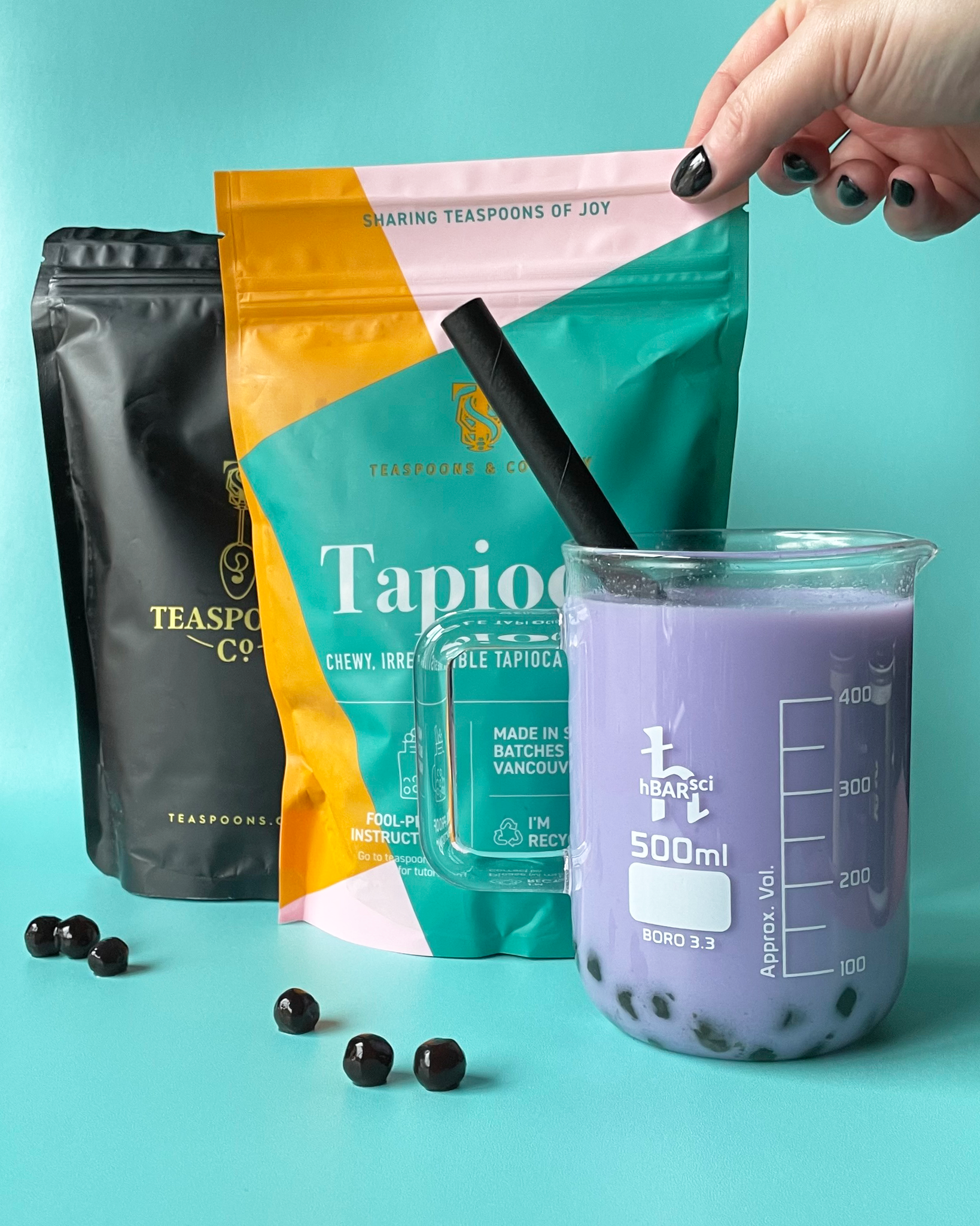 Taro boba tea kit