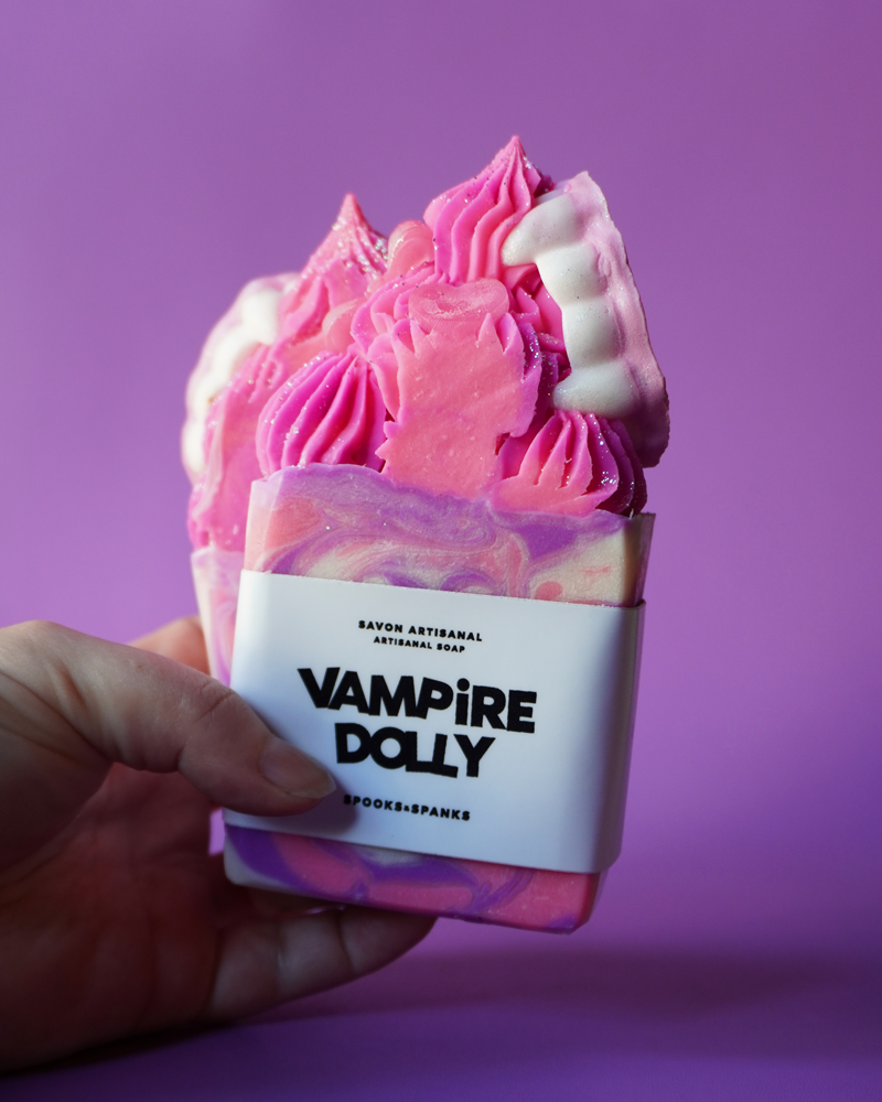 Spooks & Spanks Vampire Dolly Handmade soap