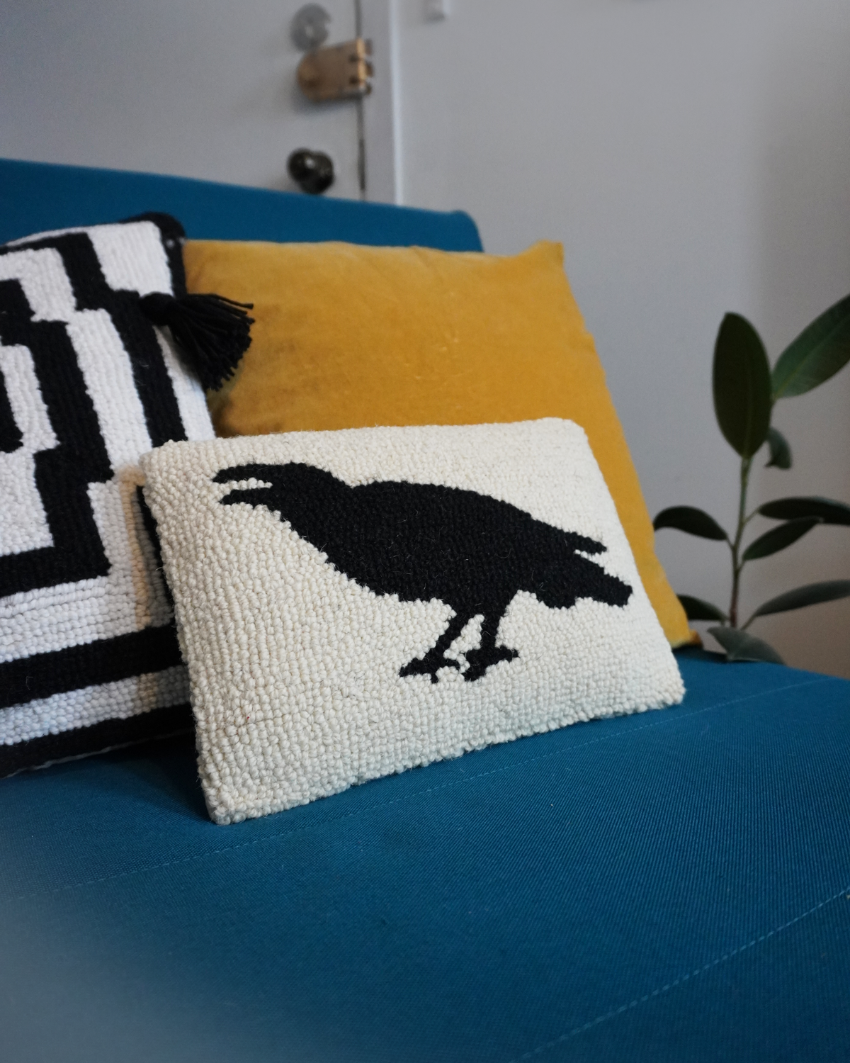 Raven Hook Pillow