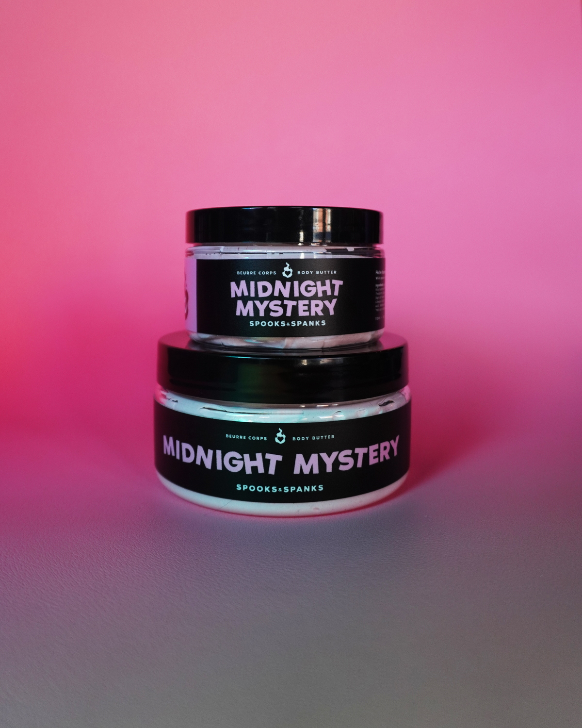 Midnight Mystery white peach + ylang-ylang + champagne Body Butter