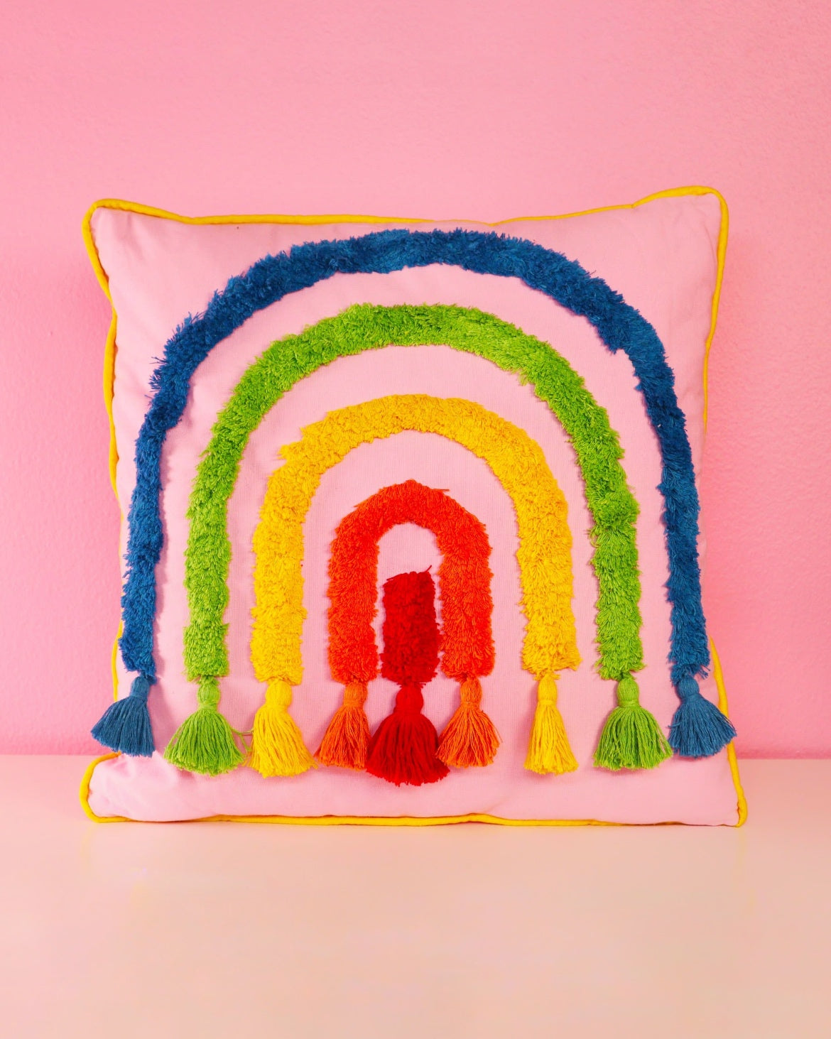 Rainbow pillow